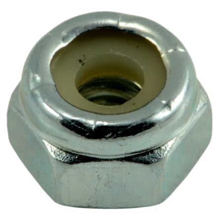 Midwest Fastener Nylon Insert Lock Nut, #10-24, Steel, Grade 2, Zinc Plated, 100 PK 03648